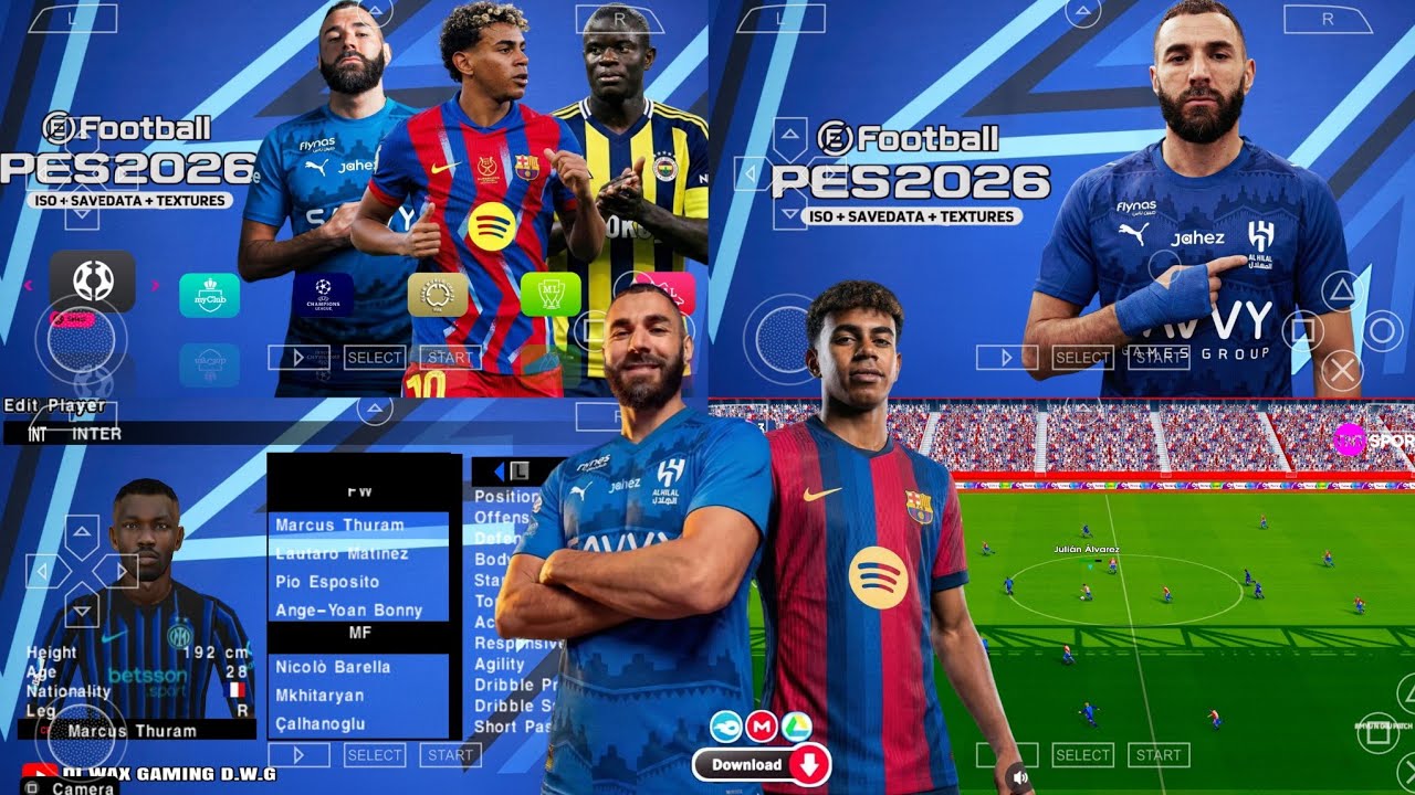 Efootball PES 2026 PPSSPP New Transfer Mod