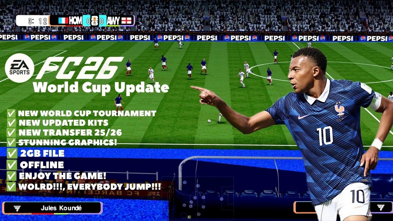 EA SPORTS FC 26 PPSSPP World Cup V3.3 Original ISO