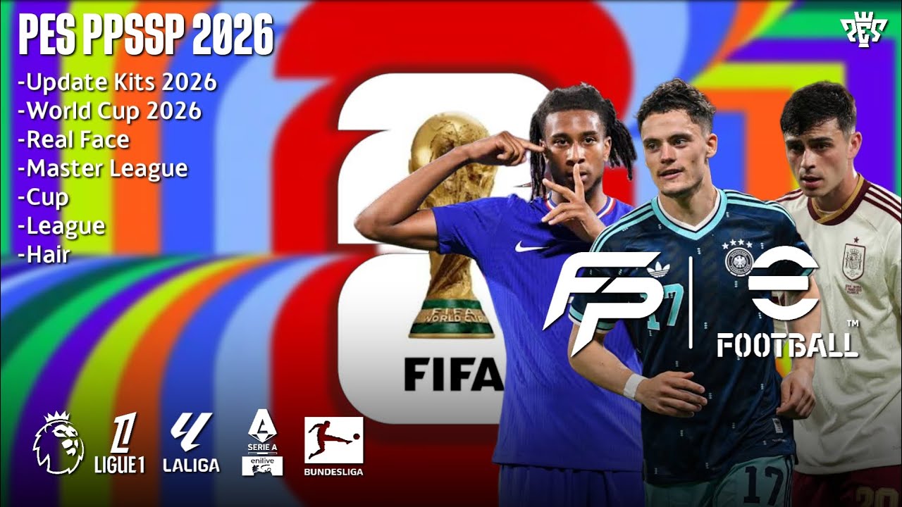 Pes PPSSPP 2026 FIFA World Cup Update offline