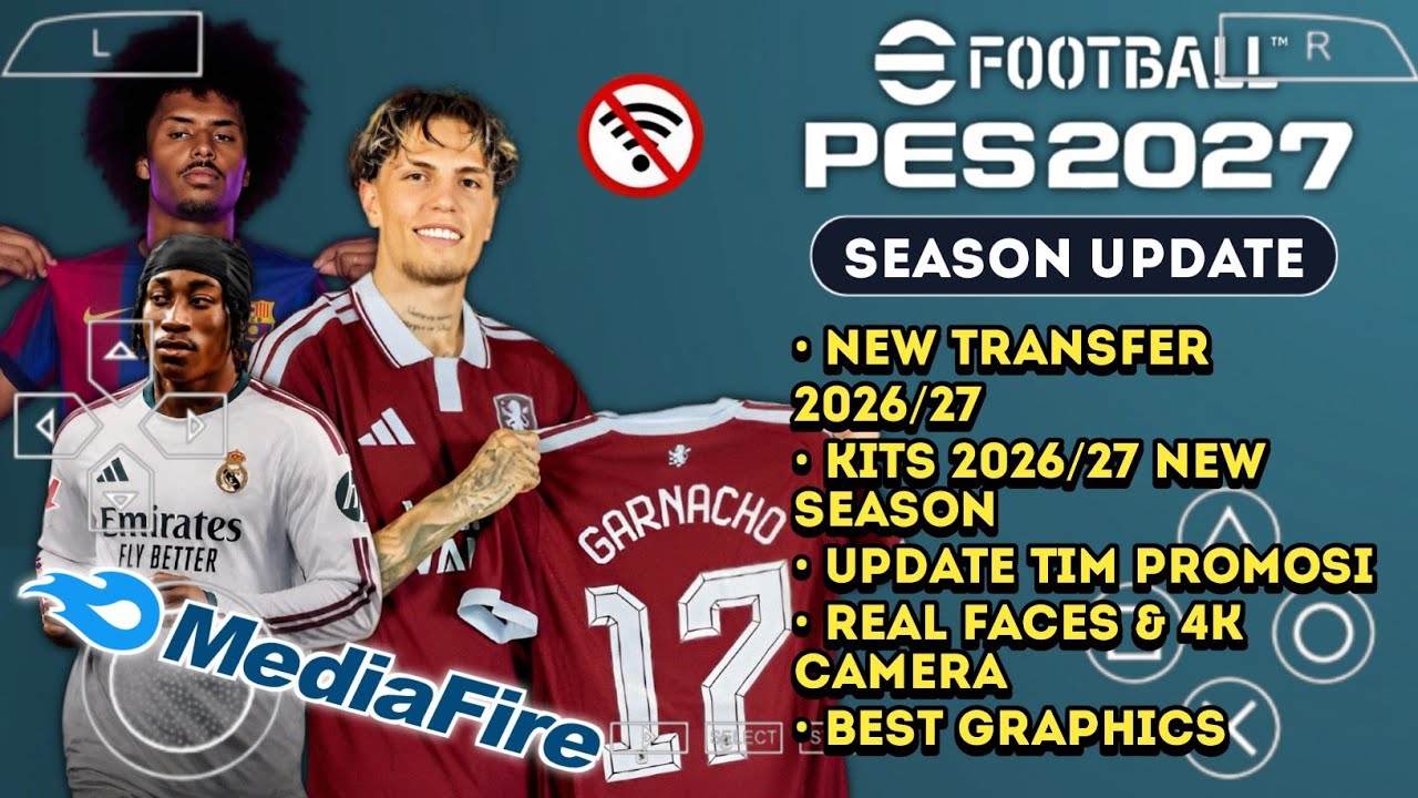 eFootball PES 2026 PPSSPP, HD Graphics & Offline